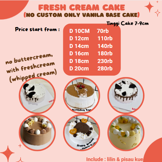 Fresh Cream Vanilla Cake
